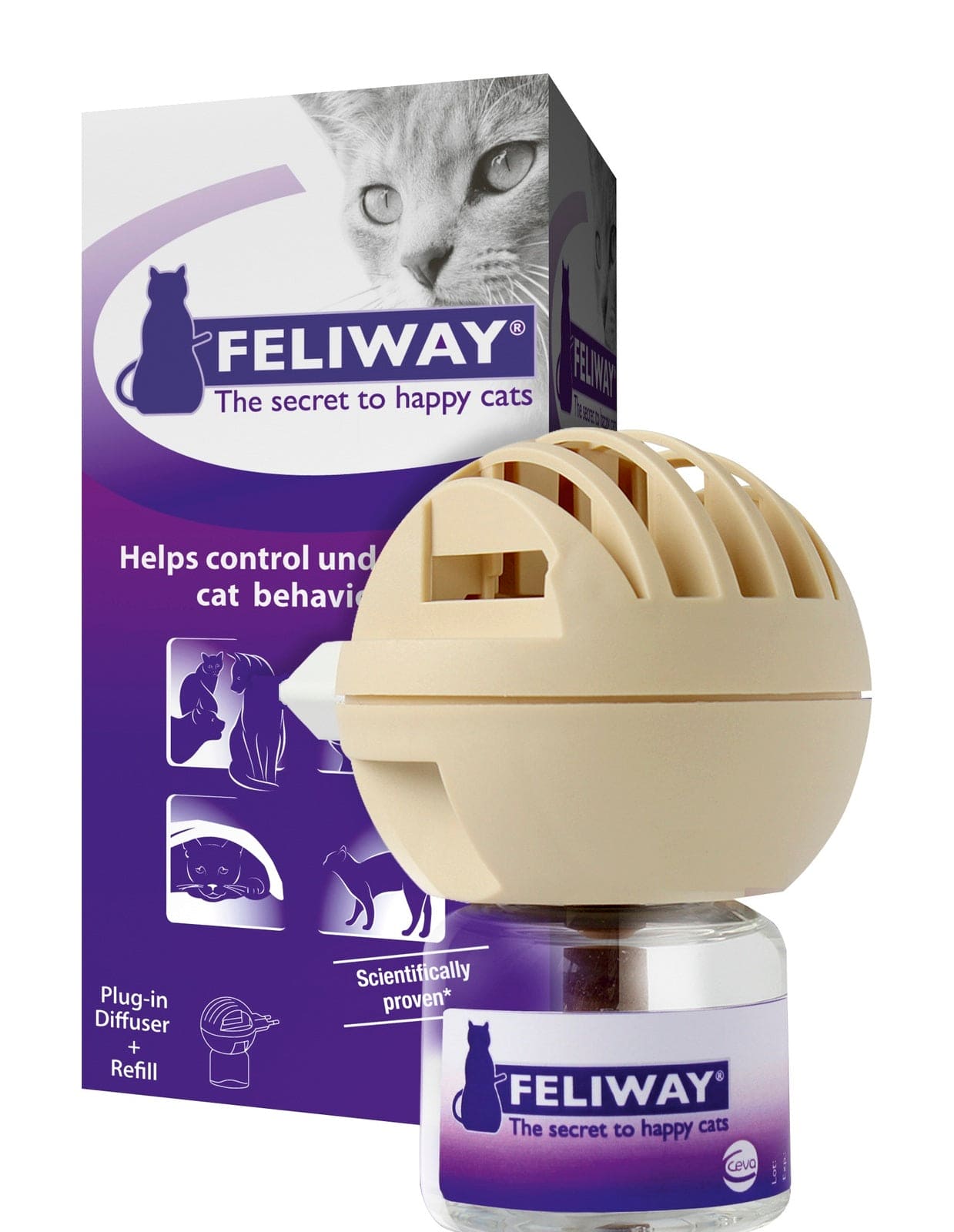 Feliway Pheromone for Cats - Diffuser Kit with 48ml Bottle