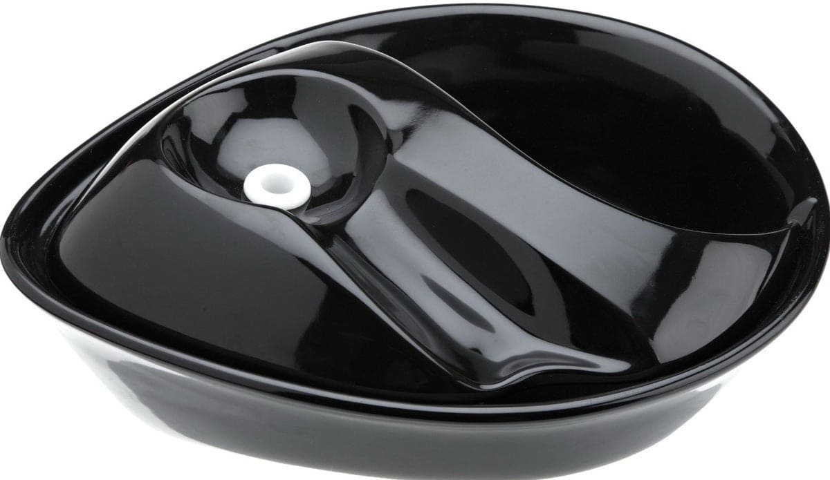 Pioneer Raindrop Ceramic Pet Drinking Fountain 1.7 litre - Black-