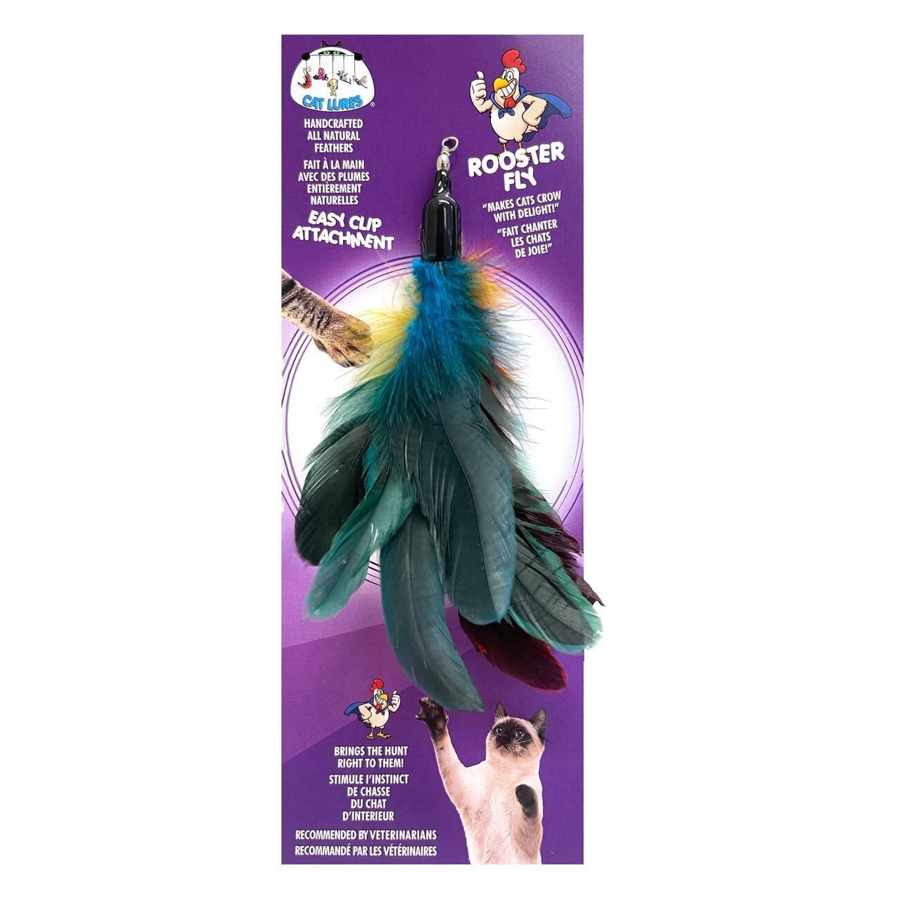 Cat Lure " Rooster Feather" to Fit Da Bird Wand