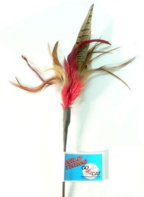 Go Cat Feather Cat Teaser Toy - Short Wild Thing