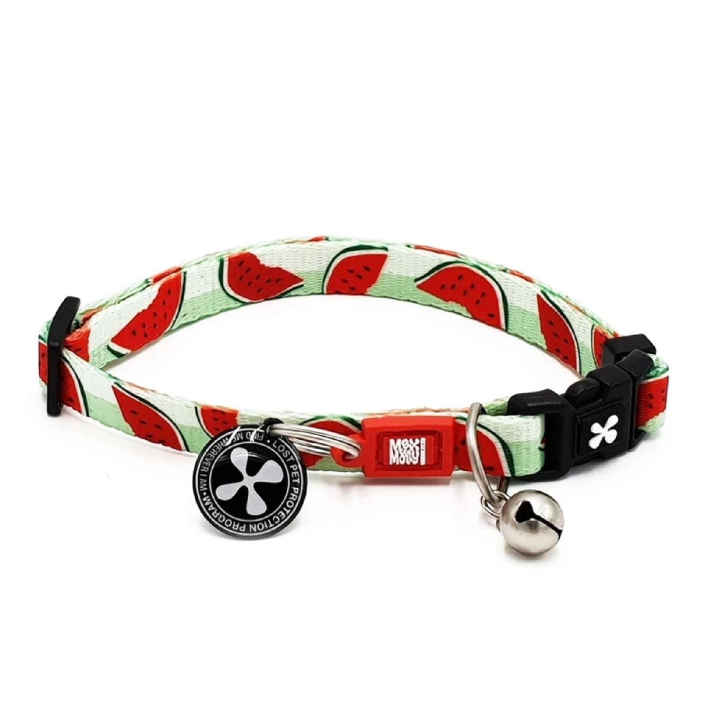 Max & Molly Smart ID Cat Tracking Collar - Watermelon