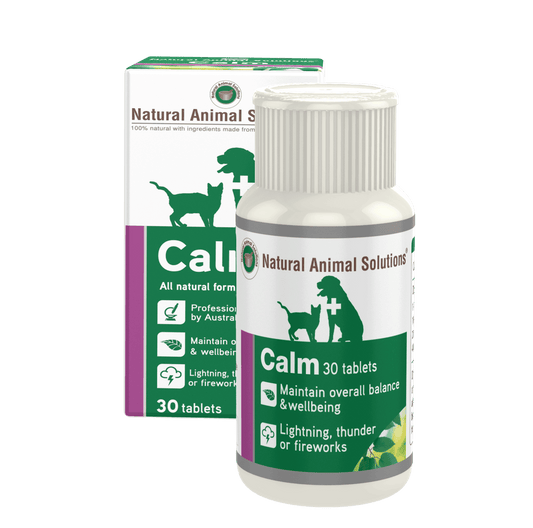 Natural Animal Solutions "Calm" Remedy for Cats & Dogs - 30 Tablets