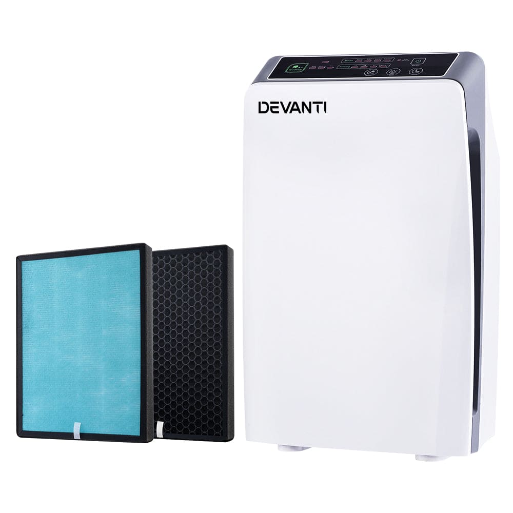 Devanti Air Purifier Home Purifiers HEPA Filter Odour Virus Smoke PM2.5 Remover 501-FREE SHIPPING