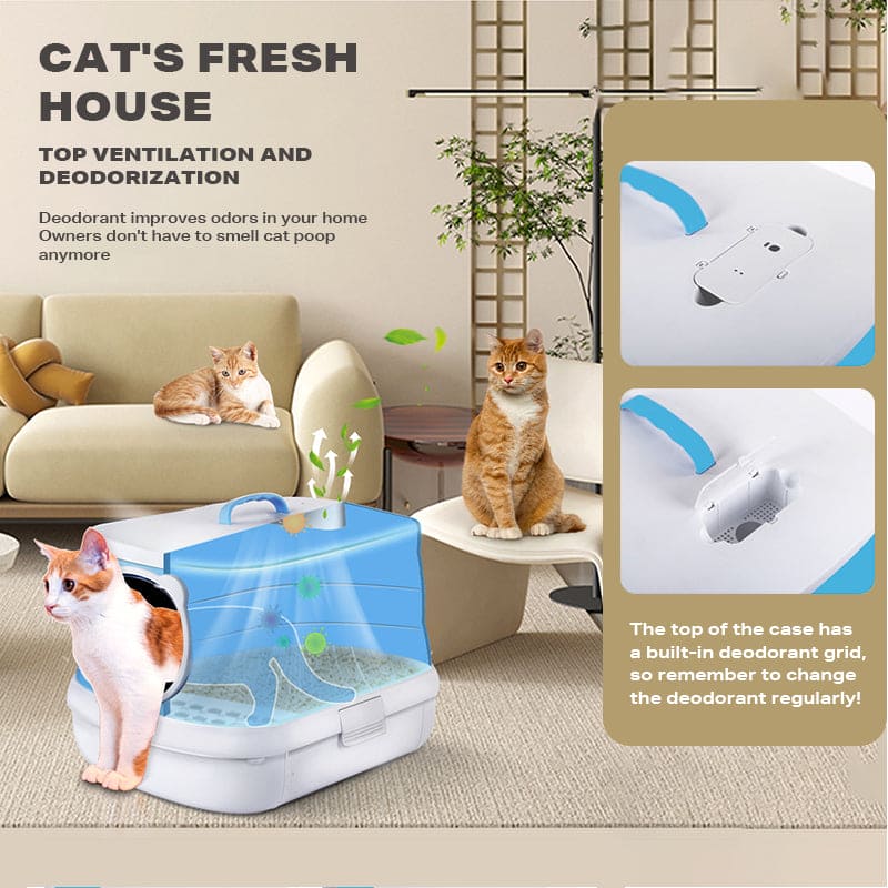 Foldable Cat Litter Box Easy Cleaning-Large-FREE SHIPPING